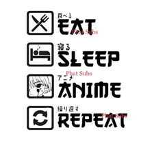 Sublimation Print Anime Repeat Ready to Press Heat Transfer
