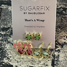 Sugarfix That's A Wrap Earrings Christmas Presents 3 Pair Earrings Baublebar