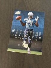 2008 Upper Deck Potential Unlimited Insert #PU32 CHRIS JOHNSON Rookie Card RC