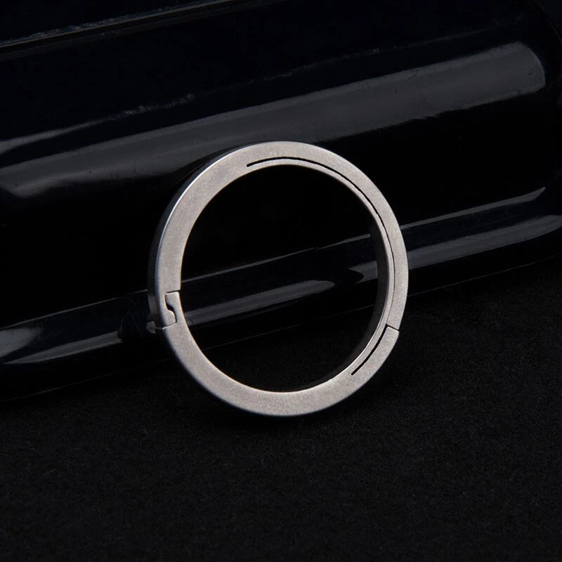 Llaveros de titanio de 3 piezas de diámetro exterior Llaveros abiertos EDC de 17 mm/22 mm/25 mm/32 mm Foto 4 de 4