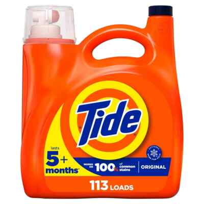 Tide Original HE Compatible Liquid Laundry Detergent Soap 149 fl oz 113 loads!