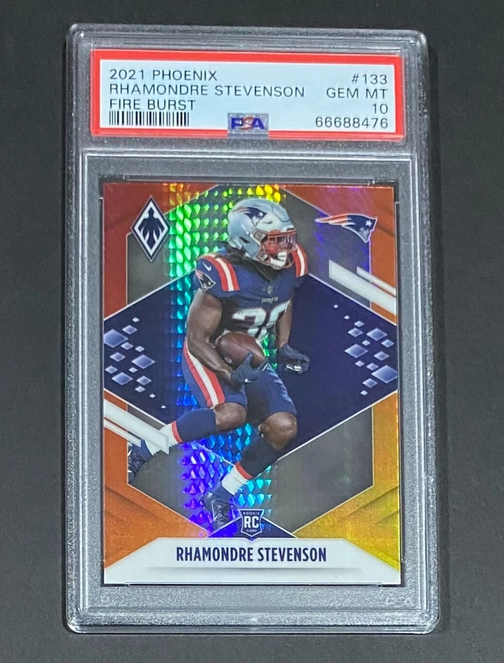 2021 PHOENIX RHAMONDRE STEVENSON FIRE BURST ROOKIE CARD #133 RC PSA 10 POP 2 🔥 - Image 2 of 4