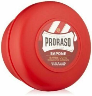 *6-Pack* Proraso 5.2oz Shaving Soap In A Bowl Moisture and Nourishing Red 400116