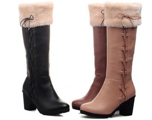 Bottes Hiver Confortable Chaud Femme Compensé Talon 8 CM en Daim 974 | eBay