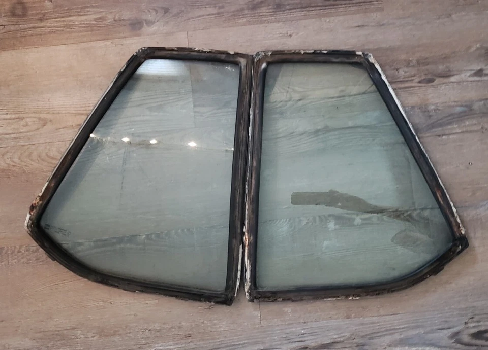 Chevrolet Impala 1977 1978 1979 2 puertas traseras Lt & Rt cuarto de cristal ventanas OEM GM Foto 2 de 4