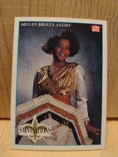 1992 LIME ROCK NFL SAINTSATIONS  CHEERLEADERS: #65 MEGAN BRIATA ANDRY  .  V1