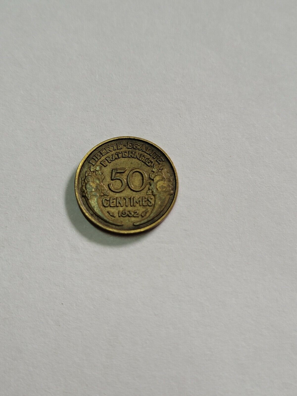 50 centimes Morlon 1932 " 9 et 2 ouverts  "    " TTB "    ( 107 H 1221 - F )