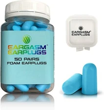 Eargasm Foam Earplugs 50 Pairs 32 dB NRR Super Soft Great for Sleeping
