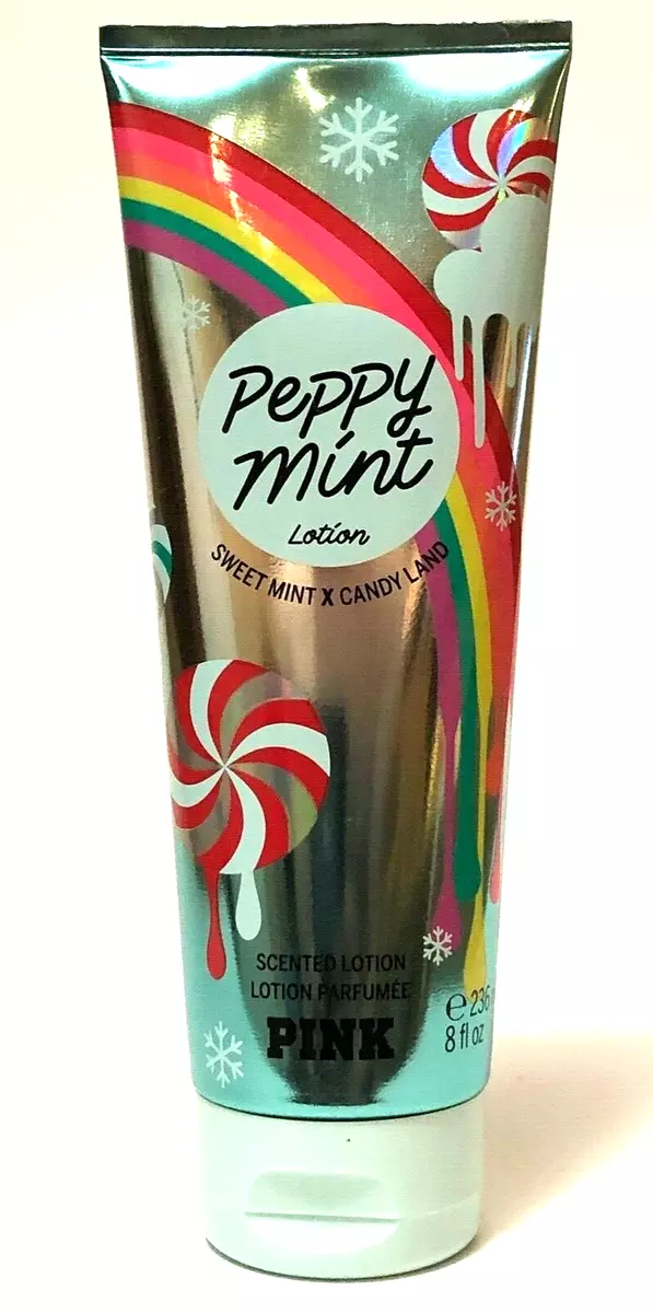 NEW 1 VICTORIA S SECRET PEPPY MINT SCENTED BODY LOTION 8 FL OZ