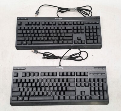 Lot of 2 HyperX Alloy Core RGB - Gaming Keyboard -TESTED
