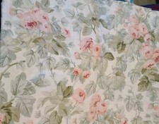 2pc Set Laura Ashley Blousson Window Valances Cottage Rose 86" X 15" Country