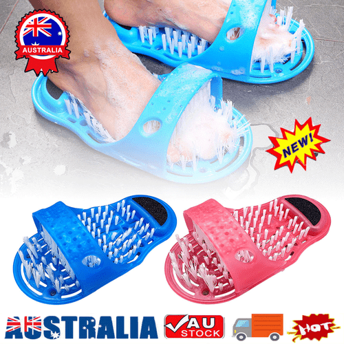 Top Quality Shower Foot Sandal Scrubber New Brush Bathroom Cleaning Massager - Picture 4 of 20