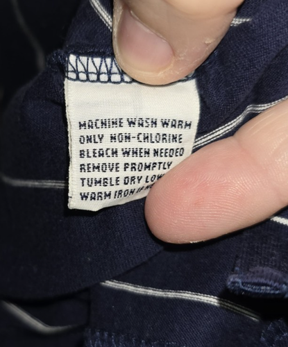 Ralph Lauren Mens Polo Knit Short Sleeve Cotton Blue Stripe Logo Shirt Size Xl - Imagen 8 de 11
