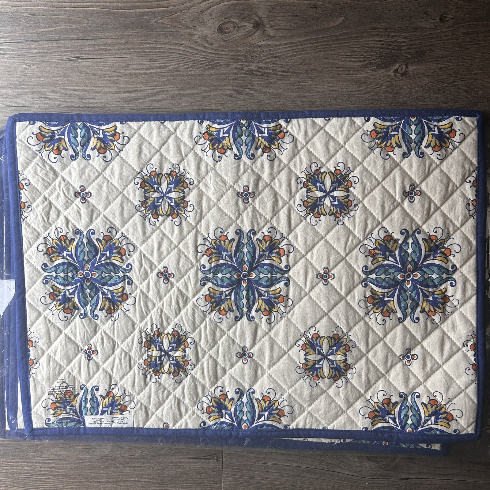 Williams Sonoma Quilted Placemats 14x20Blue NEW eBay