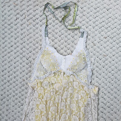 Free People FP Limited Edition Layered Lace Maxi Prairie Cottage Core Dress  - 0 | eBay