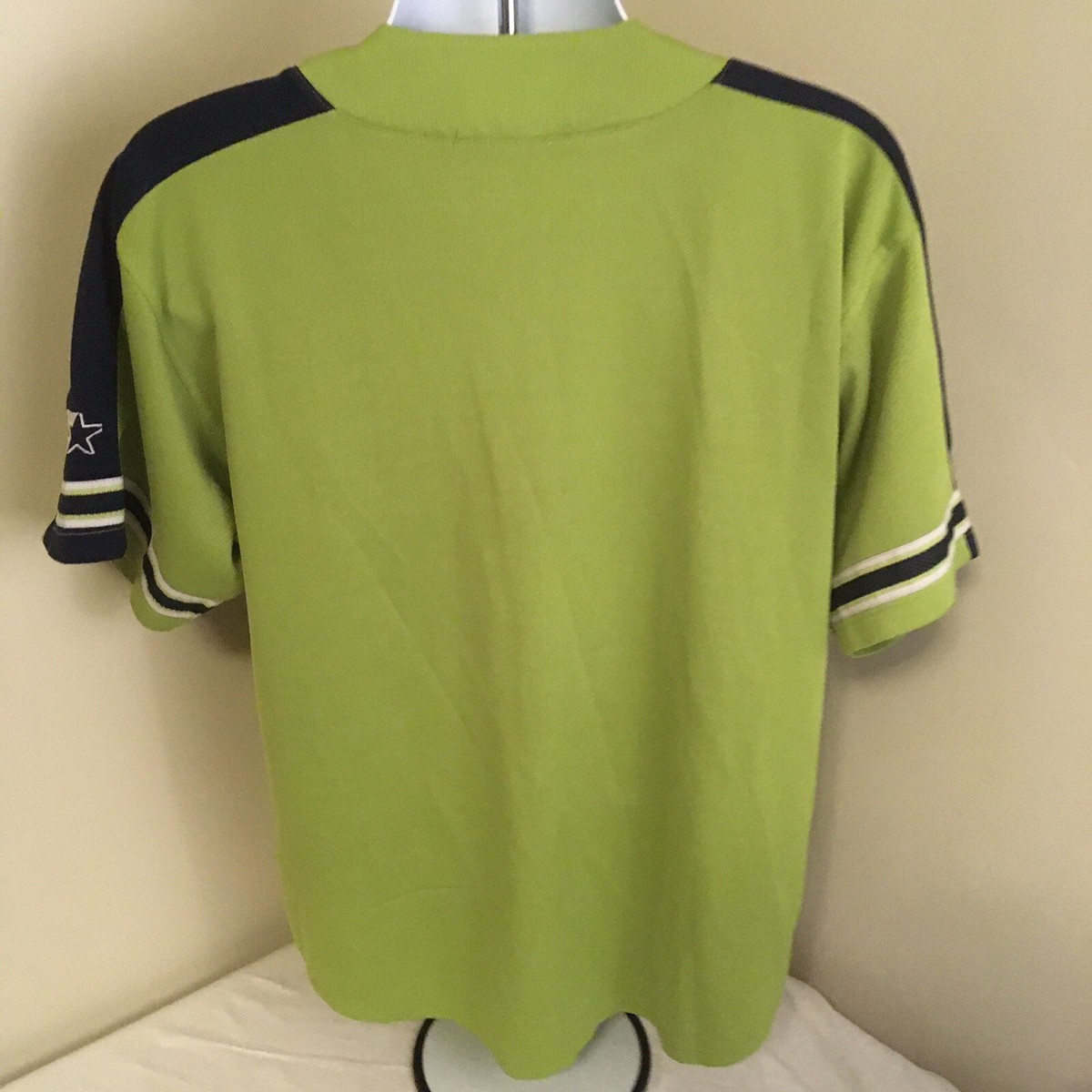 Vtg Starter 90s NY New York Yankees Sewn Jersey Large Green