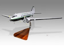Douglas DC-3 Air Atlantique Desk Wood Airplane New Model Large Scale 1/72