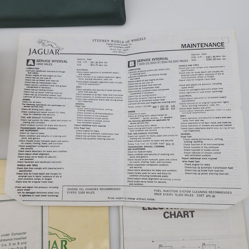 Jaguar Series III 1983 Owner's Manual, Folder, Sound System Wiring, Service - Picture 7 of 15
