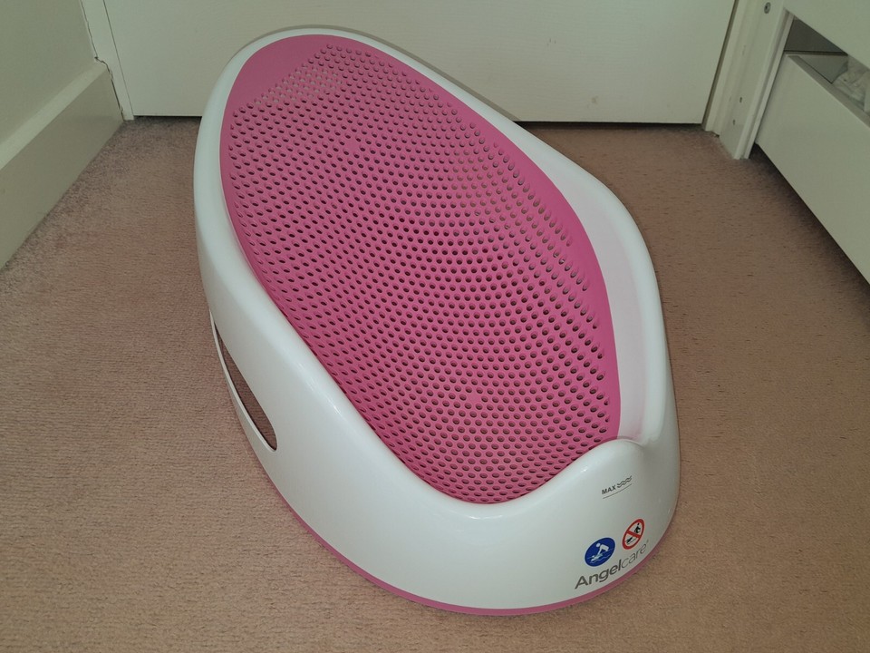 AngelCare Baby Bath Support Seat, Soft Touch Pink Angel Care Bath