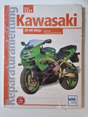 R Repair Manual 5231 Kawasaki ZX-9R ZX9R ZX9-R Ninja 1998 2000