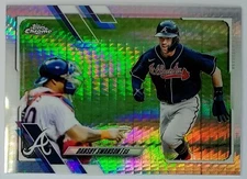 2021 Topps Chrome Prism X-Fractor #7 Dansby Swanson  Atlanta Braves