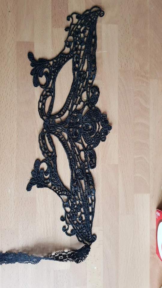 STUNNING VENETIAN MASQUERADE EYE MASK HALLOWEEN PARTY LACE FANCY DRESS UK - Image 2 of 2