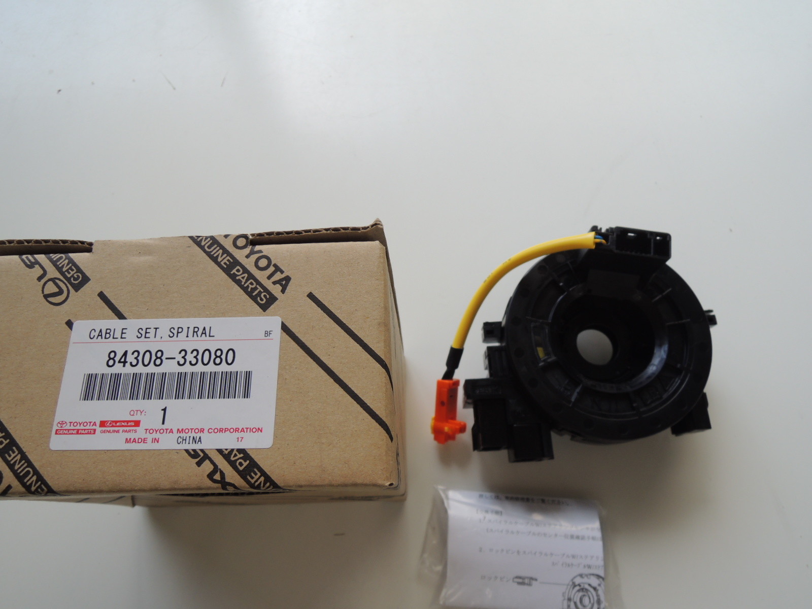 TOYOTA GENUINE CABLE SUB-ASSY SPIRAL 84308-33080 | eBay