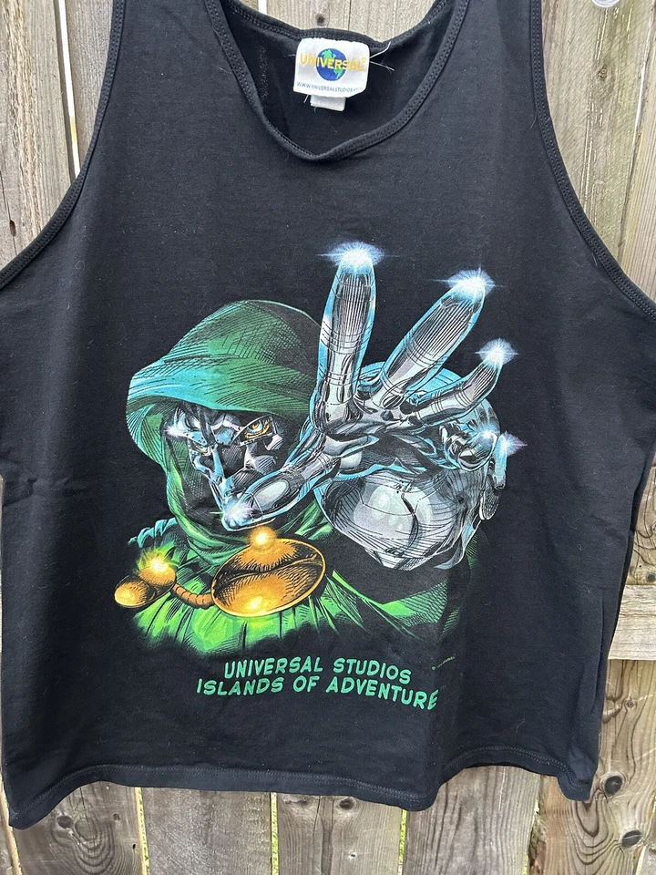 Camiseta sin mangas vintage Doctor Doom Universal Studios Islands of Adventure 1999 talla XL Foto 3 de 4