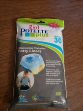 Kalencom 2 In 1 Potette Plus Potty Liners with Magic Disappearing Ink, 30 Count