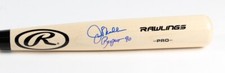 Joe Maddon Autographed Rawlings Baseball Bat JSA COA w “Respect 90” Inscription!