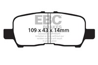 EBC Brakes DP31684C Redstuff Keramische Niedrigstaub BremsbeläGe