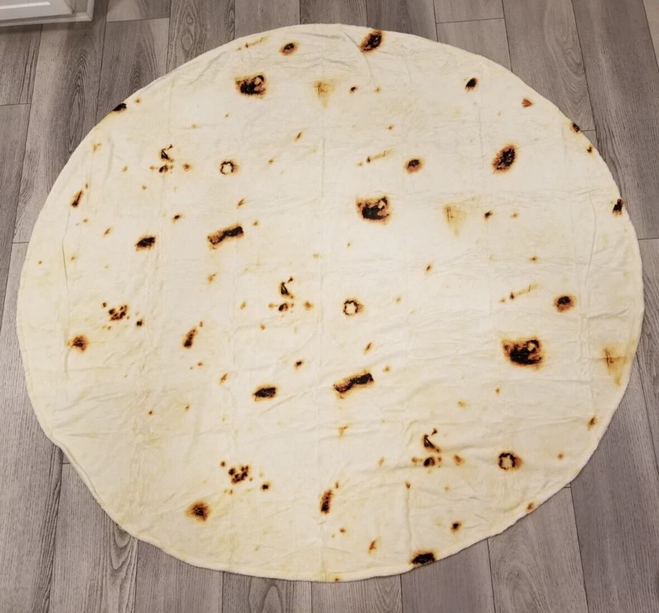 Manta Mermaker Burritos Tortilla Doble Cara 71 pulgadas - Usada en Excelente Condición Foto 4 de 4
