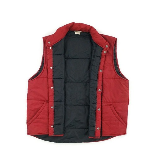 Vintage Aldo Cella Puffer Vest Mens Size Large Chill A Cella Promo Red Rare - Picture 7 of 9