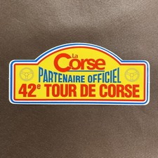 Ancien autocollant vintage « 42e Tour de Corse WRC - Rallye de France » 🏁 1998