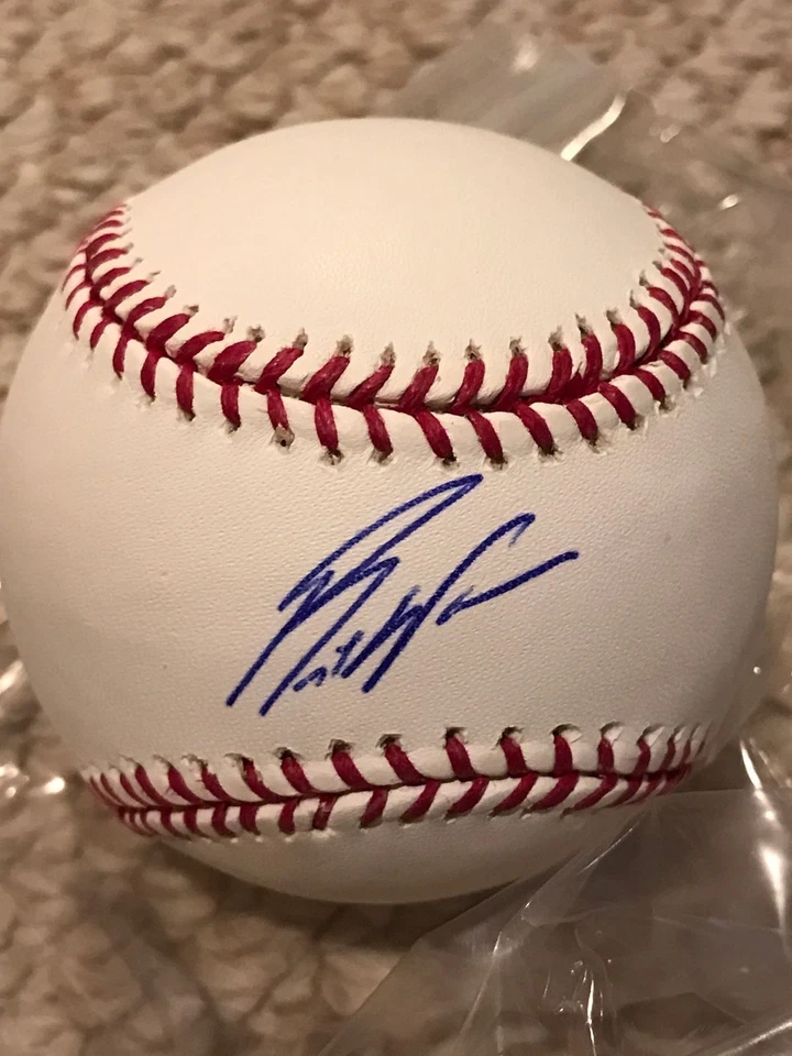 BRETT WALLACE SAN DIEGO PADRES FIRMADO RAWLINGS OMLB BÉISBOL TRISTAR CERTIFICADO DE AUTENTICIDAD Foto 2 de 4