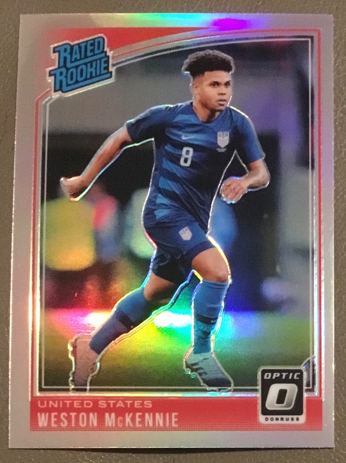 2018-19 Panini Donruss Optic WESTON MCKENNIE #199 Rookie RC Holo