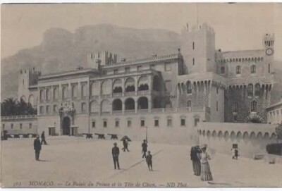 MONACO -- MONTE CARLO -- CPA -- Der Palast des Prinzen und der Hundekopf