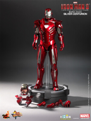 Hot Toys MMS213 Iron Man 3: 1/6th scale Silver Centurion Mark