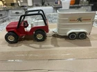 2485 - Vintage Tonka Jeep With Stables Trailer!  Excellent Condition!