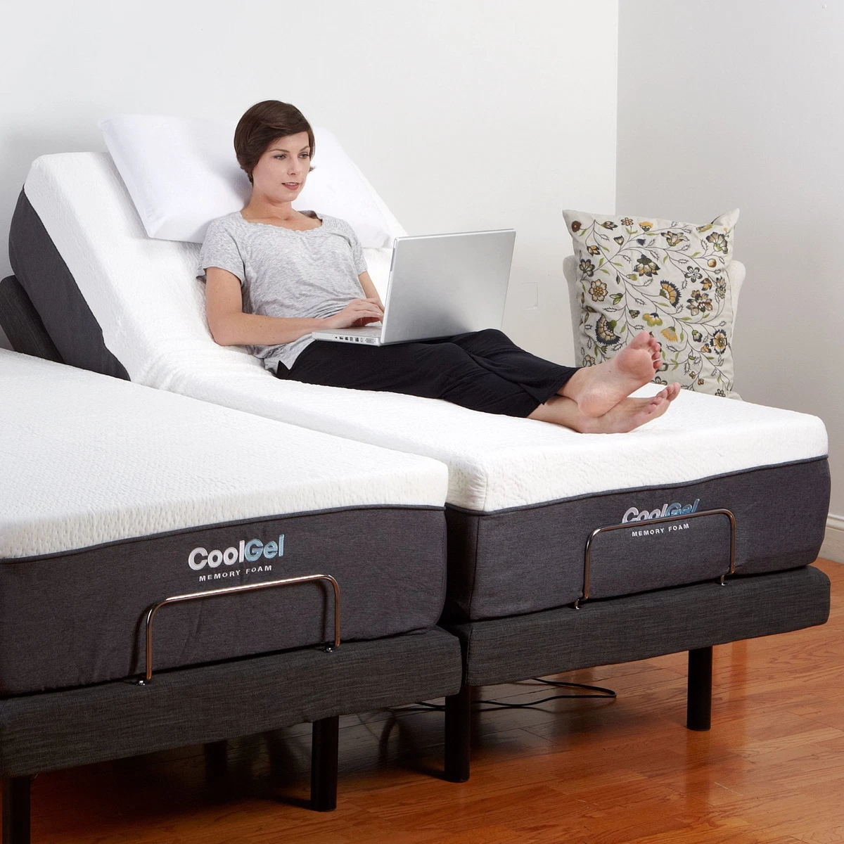 SPLIT KING Adjustable Electric Bed Frame Bases AND 12 MATTRESSES