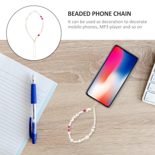 Pearl Mobile Phone Chain Lanyards Decorative Charms for Cellular Phones - Zdjęcie 9 z 12