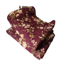 Ancien Couvre lit boutis piqué main imprimé XIXè 175x185cm Old quilted blanket