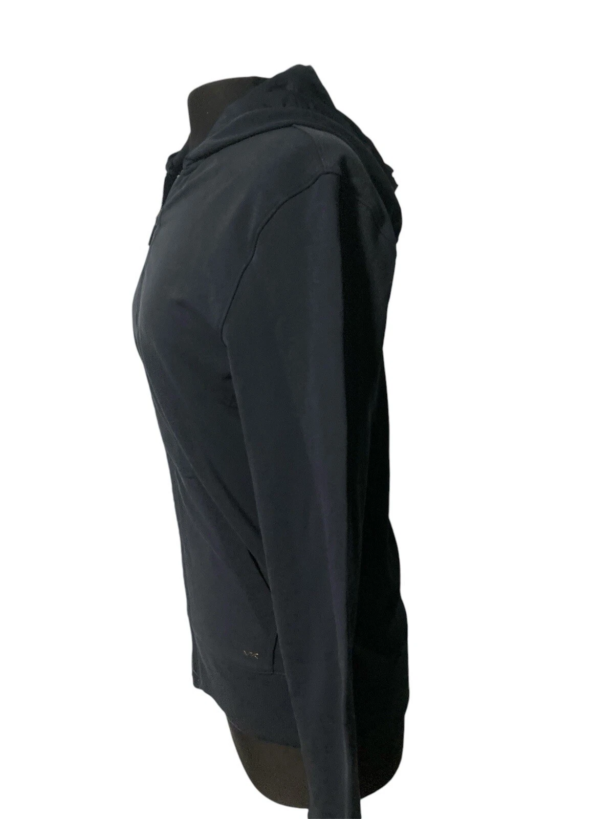 Felpa con cappuccio e zip intera Michael Kors uomo mezzanotte manica lunga S