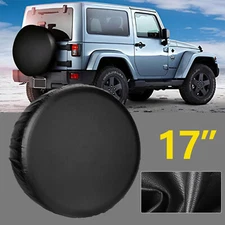 Spare Tire Cover Fit For Jeep WRANGLER SUVs Trailers RVs Camper 17 inch Size XL 