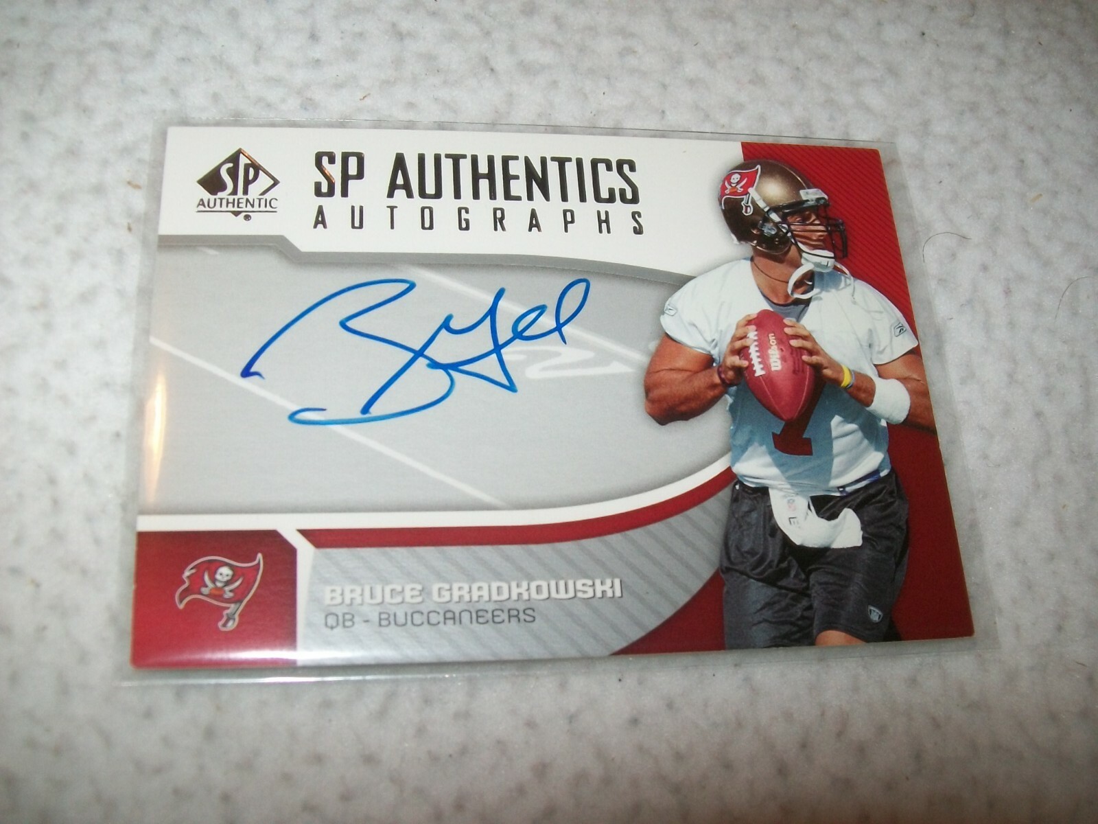 Bruce Gradkowski SP Authentic Autos #SPBG Base