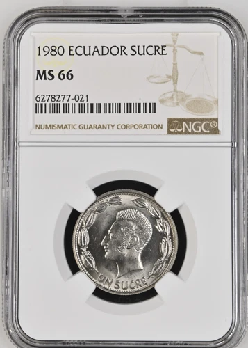 Ecuador 1 Sucre 1980 NGC MS 66