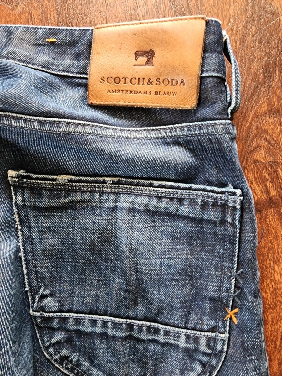 Jeans Homme Scotch & Soda 'Dart' - Taille W36/L32 En Denim Bleu - Occasion En Très Bon état