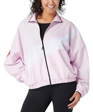 Reebok Meet You There Woven Zip-Front Jacket Pixel Pink