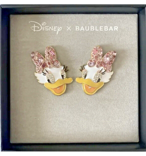 Disney x BAUBLEBAR Daisy Duck Earrings Pink Crystal Bows NEW - 第 6/6 張圖片