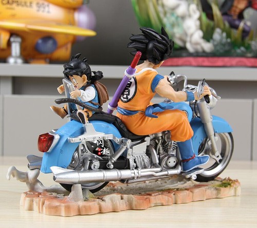 Dragon Ball series GK motorcycle father son Wukong Wufan motorcycle figurine blu - Picture 3 of 7
